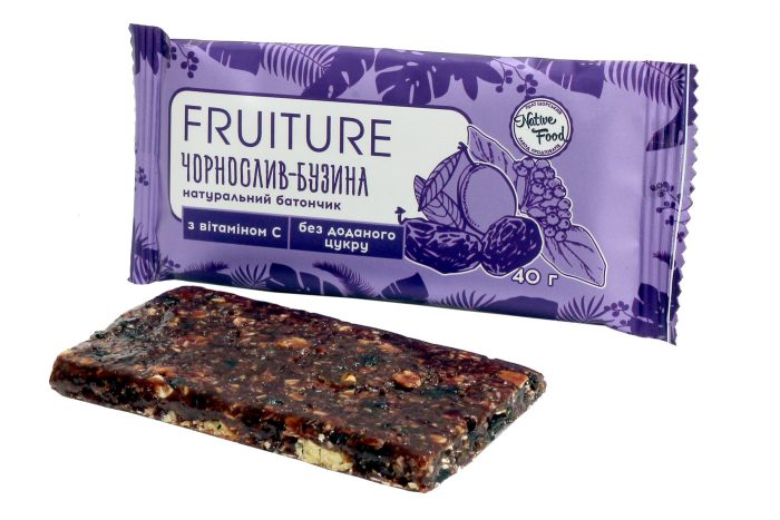 Батончики «Fruiture» чорнослив-бузина 1 уп./20 шт.